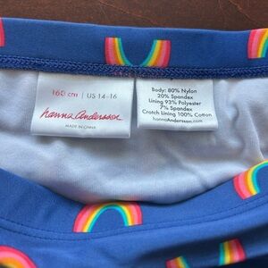 Hanna Andersson Kids Rainbow Print Swim Set